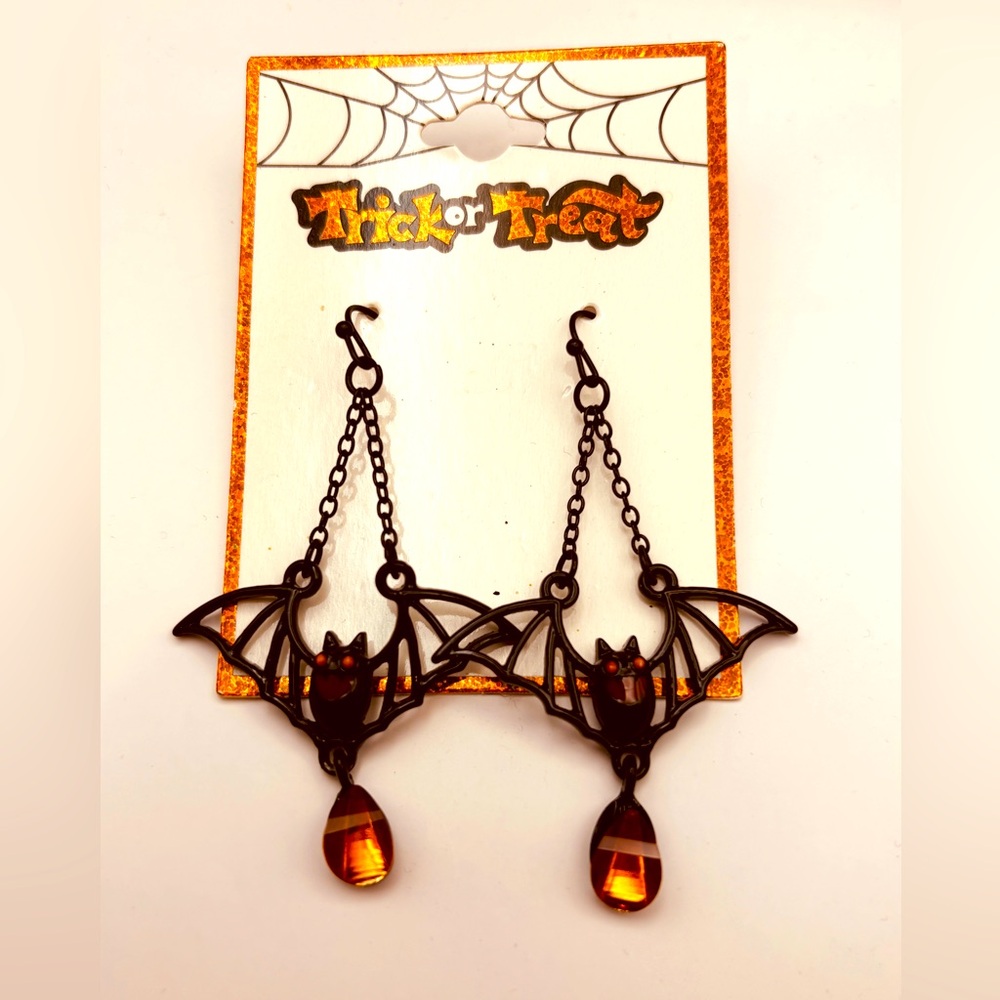 🎃🦇Creepy Bat Earrings 🦇🎃